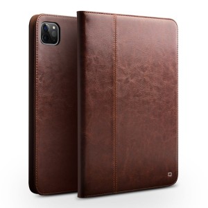 Skórzany Pokrowiec Smart Cover QIALINO do iPad Pro 11 2020 brązowy