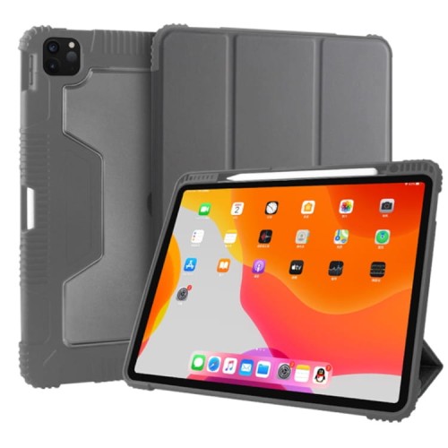 MUTURAL Pancerny Pokrowiec Etui iPad Pro 12.9 2020 szary