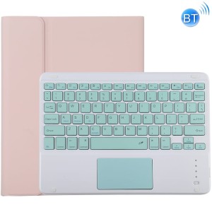Różowe Etui Klawiatura Bezprzewodowa Gładzik do iPad 9/8/7 10.2