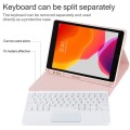 Różowe Etui Klawiatura Bezprzewodowa Gładzik do iPad 9 10.2