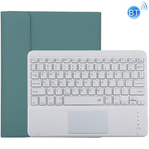 Zielone Etui Klawiatura Bezprzewodowa Gładzik do iPad 10.2