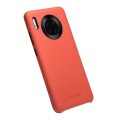 Skórzane Etui Plecki QIALINO do Huawei Mate 30 pomarańczowe