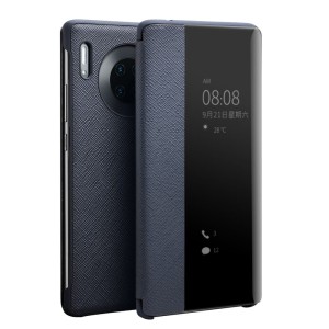 Skórzane Etui Smart Cover QIALINO Huawei Mate 30 granatowe 