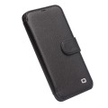 Skórzane Etui Pokrowiec QIALINO do iPhone 12 Mini czarne