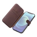 Skórzane Etui Pokrowiec QIALINO do iPhone 12 Mini brązowe