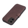 Skórzane Etui Pokrowiec QIALINO do iPhone 12 Mini brązowe