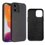 Skórzane Etui Plecki Obudowa QIALINO iPhone 12 Mini czarne