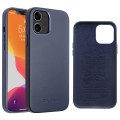 Skórzane Etui Plecki Obudowa QIALINO iPhone 12 Mini niebieskie