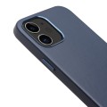 Skórzane Etui Plecki Obudowa QIALINO iPhone 12 Mini niebieskie
