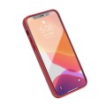 Skórzane Etui Plecki Obudowa QIALINO iPhone 12 Mini czerwone
