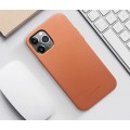 Skórzane Etui Plecki Obudowa QIALINO iPhone 12 Mini brązowe