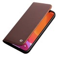 Skórzane Etui Pokrowiec QIALINO do iPhone 12 Mini brązowe