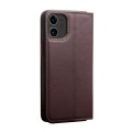 Skórzane Etui Pokrowiec QIALINO do iPhone 12 Mini brązowe