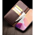 Skórzane Etui Pokrowiec QIALINO do iPhone 12 Mini brązowe