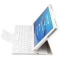 Skórzane Etui Pokrowiec Klawiatura Mediapad M3 Lite biały