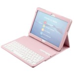 Skórzane Etui Pokrowiec Klawiatura Mediapad M3 Lite 10.1 różowe