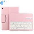 Skórzane Etui Pokrowiec Klawiatura Mediapad M3 Lite 10.1 różowe