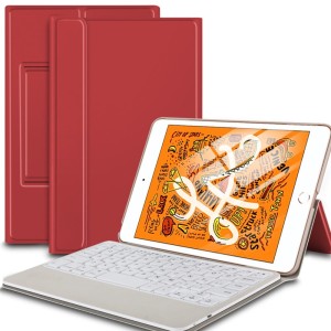 Pokrowiec Etui z Klawiaturą do iPad Mini 5 czerwony