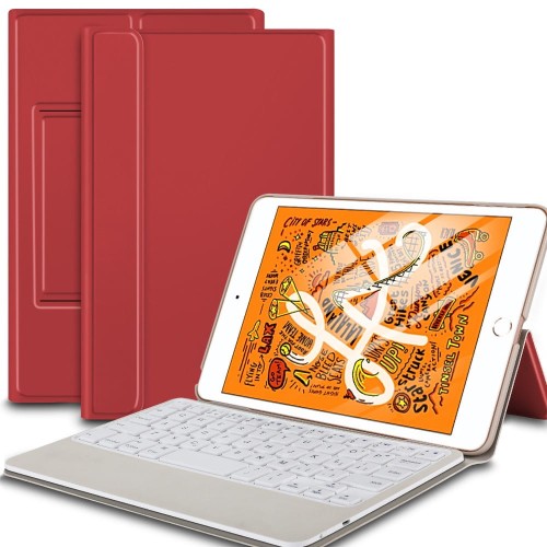 Pokrowiec Etui z Klawiaturą do iPad Mini 5 czerwony