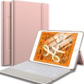 Pokrowiec Etui z Klawiaturą do iPad Mini 5 złoty róż