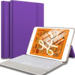 Pokrowiec Etui z Klawiaturą do iPad Mini 5 fioletowy