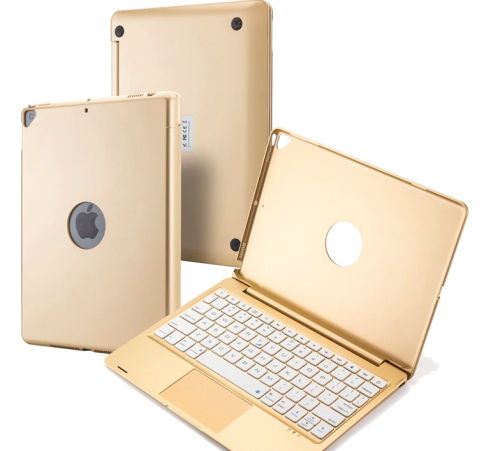 Etui Podświetlana Klawiatura TouchPad do iPad Pro 10.5 / Air 10.5 złota