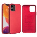 Skórzane Etui Plecki Obudowa QIALINO iPhone 12 / 12 Pro czerwone