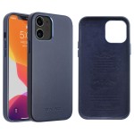 Skórzane Etui Plecki Obudowa QIALINO iPhone 12 / 12 Pro niebieskie