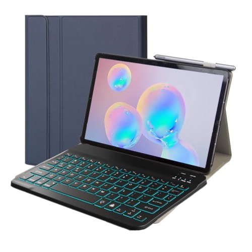Etui Podświetlana Klawiatura Samsung Galaxy Tab A7 10.4 granatowe