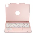 Etui Podświetlana Klawiatura TouchPad do iPad Pro 12.9 2020 złoty różowy