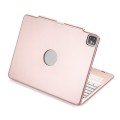 Etui Podświetlana Klawiatura TouchPad do iPad Pro 12.9 2020 złoty różowy