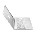 Etui Podświetlana Klawiatura TouchPad do iPad Pro 12.9 2020 srebrne