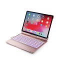 Obrotowa Podświetlana Klawiatura do iPad Pro 11 2018 złoty róż
