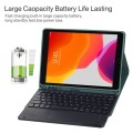 Zielone Etui Klawiatura Bezprzewodowa Gładzik Pen Slot do iPad 10.2 7/8