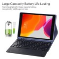 Fioletowe Etui Klawiatura Bezprzewodowa Gładzik Pen Slot do iPad 10.2 7/8