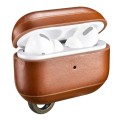 iCarer Piękne Skórzane Etui do AirPods Pro brązowe