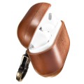 iCarer Piękne Skórzane Etui do AirPods Pro brązowe