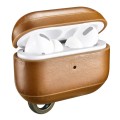 iCarer Piękne Skórzane Etui do AirPods Pro khaki