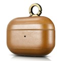 iCarer Piękne Skórzane Etui do AirPods Pro khaki