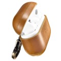 iCarer Piękne Skórzane Etui do AirPods Pro khaki