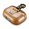 iCarer Piękne Skórzane Etui do AirPods Pro khaki