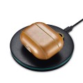 iCarer Piękne Skórzane Etui do AirPods Pro khaki
