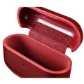 iCarer Piękne Skórzane Etui do AirPods Pro czerwone