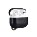 iCarer Piękne Skórzane Etui do AirPods Pro czarne
