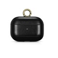 iCarer Piękne Skórzane Etui do AirPods Pro czarne