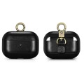 iCarer Piękne Skórzane Etui do AirPods Pro czarne