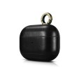 iCarer Piękne Skórzane Etui do AirPods Pro czarne