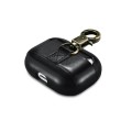 iCarer Piękne Skórzane Etui do AirPods Pro czarne
