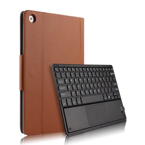 Etui Klawiatura Huawei Mediapad M5 Lite 10 TouchPad brązowe