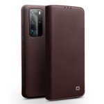 Skórzane Etui QIALINO do Huawei P40 Pro brązowe